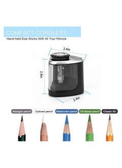 Y&D Electric Pencil Sharpener, Portable Sharpener Kids, for 6-7.8mm Colored Pencils, Fast Sharpening, Ideal Short School Classroom, Office, Home  - Image 5