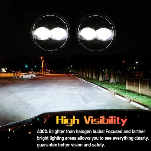 Z-OFFROAD 4.5 Inch 48W LED Fog Lights Assembly Compatible with 2007-2014 Ford Expedition 2008 2009 2010 2011 Ford Ranger - 1 Pair - Image 2