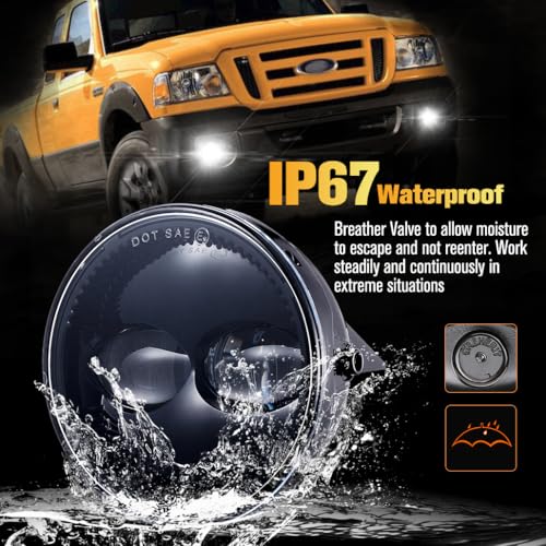 Z-OFFROAD 4.5 Inch 48W LED Fog Lights Assembly Compatible with 2007-2014 Ford Expedition 2008 2009 2010 2011 Ford Ranger - 1 Pair - Image 3
