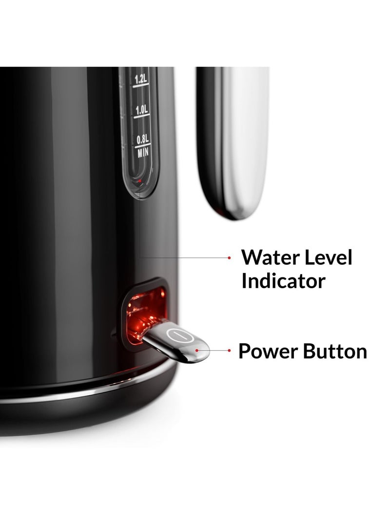 Feller Germany Retro Combo: 2-Slice Steel Toaster with Dust Cover & Bun Warmer, 815W + 1.7L Stainless Steel Kettle with Thermometer, Strix Control, 2200W  - Image 5
