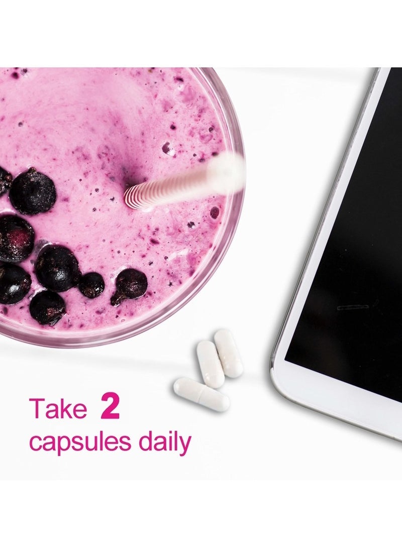 Lifecell Super Collagen Peptides + Vitamin C & Biotin, Promotes Healthy Hair, Beautiful Skin, and Nail Support, Dietary Supplement 60 CAPS - Image 3