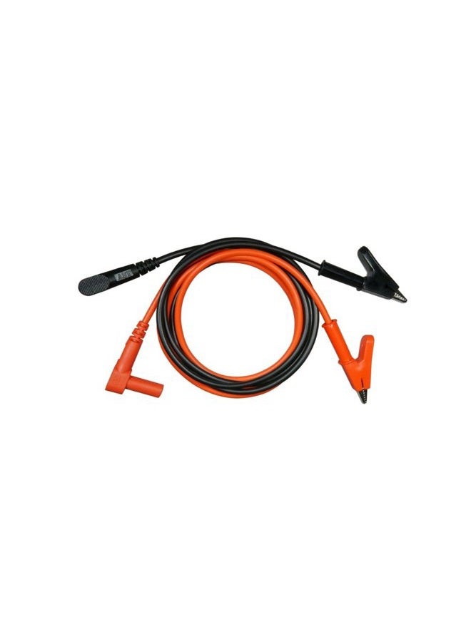 AST Labs كابل اختبار عالي التيار مع مشبك تمساح صغير وقابس موزة بزاوية 39" / 1 م - Image 1