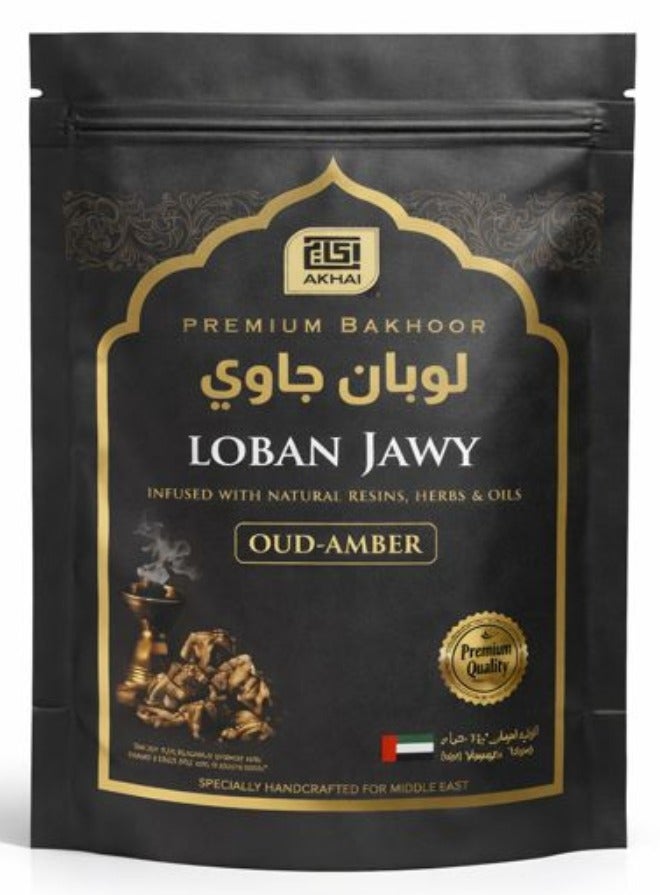 Premium Luban with Oud Bakhoor 70g – Pure Luban Resin with Oud Amber | 100% Pure Oriental Arabic Incense | Long-Lasting Home Fragrance
