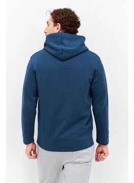 Men Sportswear Fit Long Sleeve Outdoor Hooded Sweatshirt, Blue - pzsku/Z61074675C619D89AFCF8Z/45/_/1726109084/e7041e15-b1cd-4528-b16e-06b19741167f