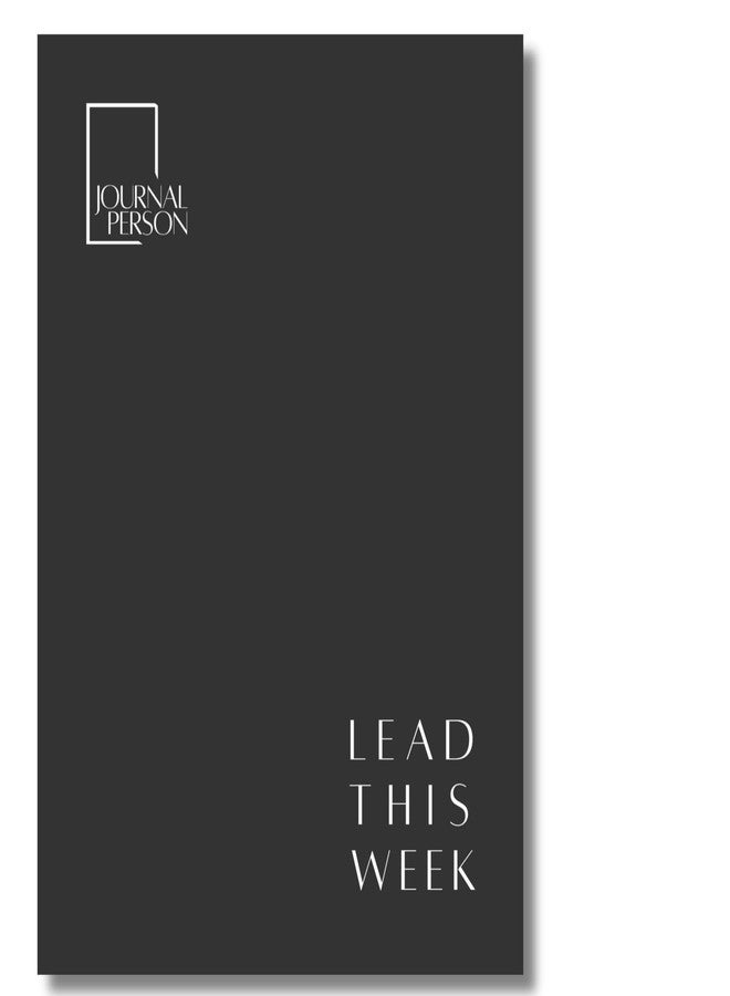 Journal Person Lead This Week | Weekly Micro Planner | 32-Pages, A5 | To-do lists, task Batching, Time Blocking & Daily Planning and more (Pack of 1) - Image 1