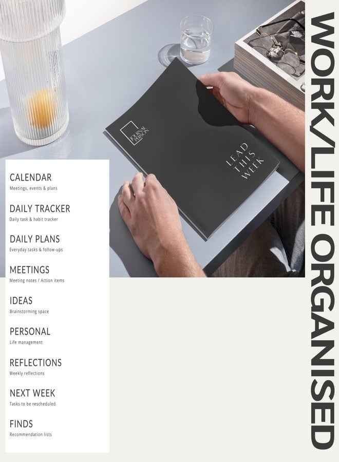 Journal Person Lead This Week | Weekly Micro Planner | 32-Pages, A5 | To-do lists, task Batching, Time Blocking & Daily Planning and more (Pack of 1) - Image 3