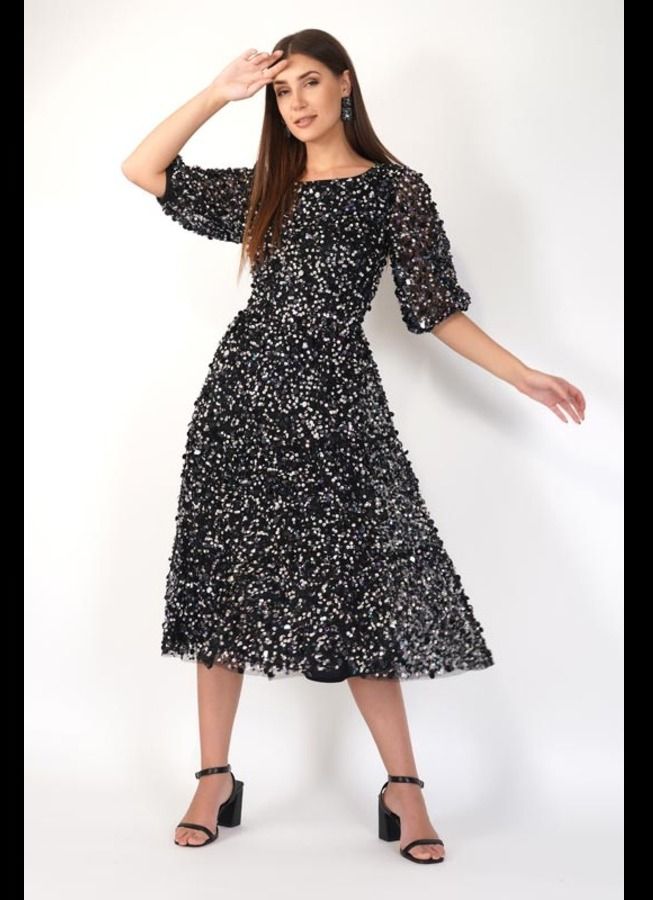 MISSTRANGE Hannah Multi Sequins Dress - Image 1