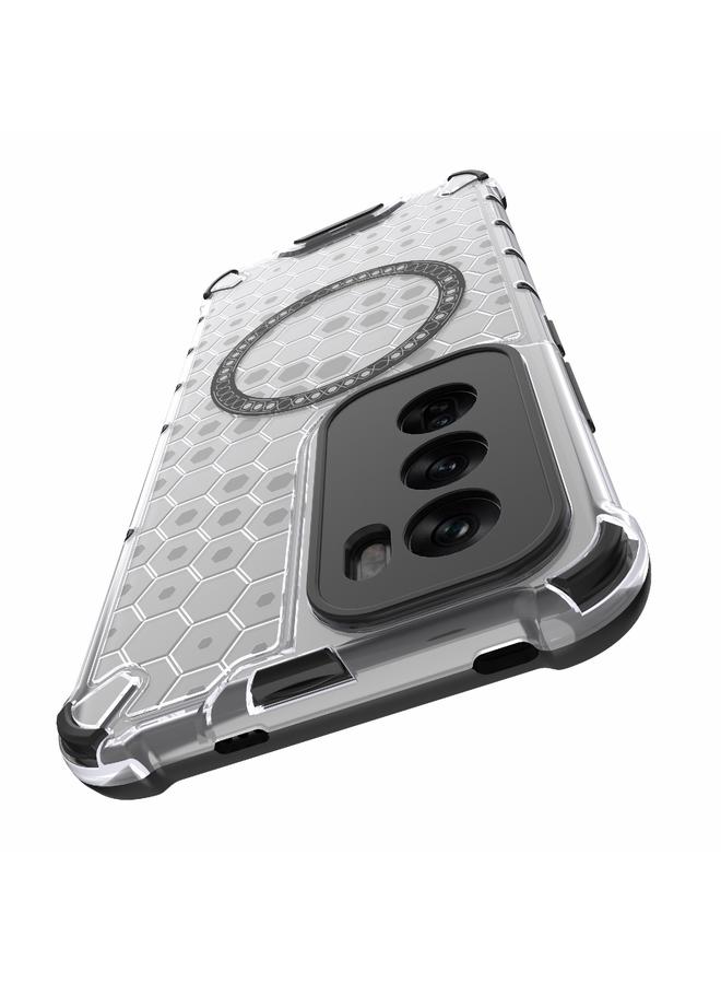 اس-توب جراب هاتف OPPO Reno12 Global Honeycomb Magnetic Ring مقاوم للصدمات - Image 4