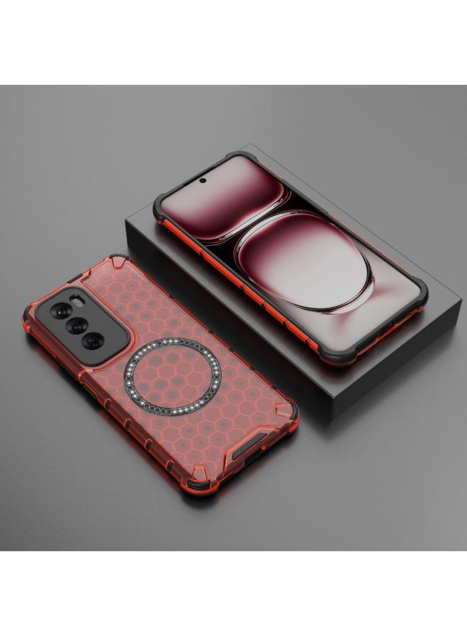 اس-توب جراب هاتف OPPO Reno12 Global Honeycomb Magnetic Ring مقاوم للصدمات - Image 2