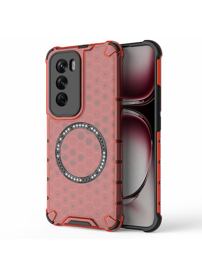 اس-توب جراب هاتف OPPO Reno12 Global Honeycomb Magnetic Ring مقاوم للصدمات - Image 1