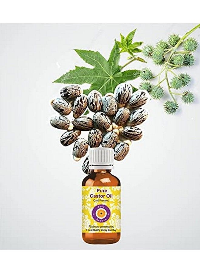 Deve Herbes Pure Castor Oil (Ricinus Communis) With Glass Dropper 100% Natural Therapeutic Grade Cold Pressed (Pack Of Two)100Ml X 2. - Image 4