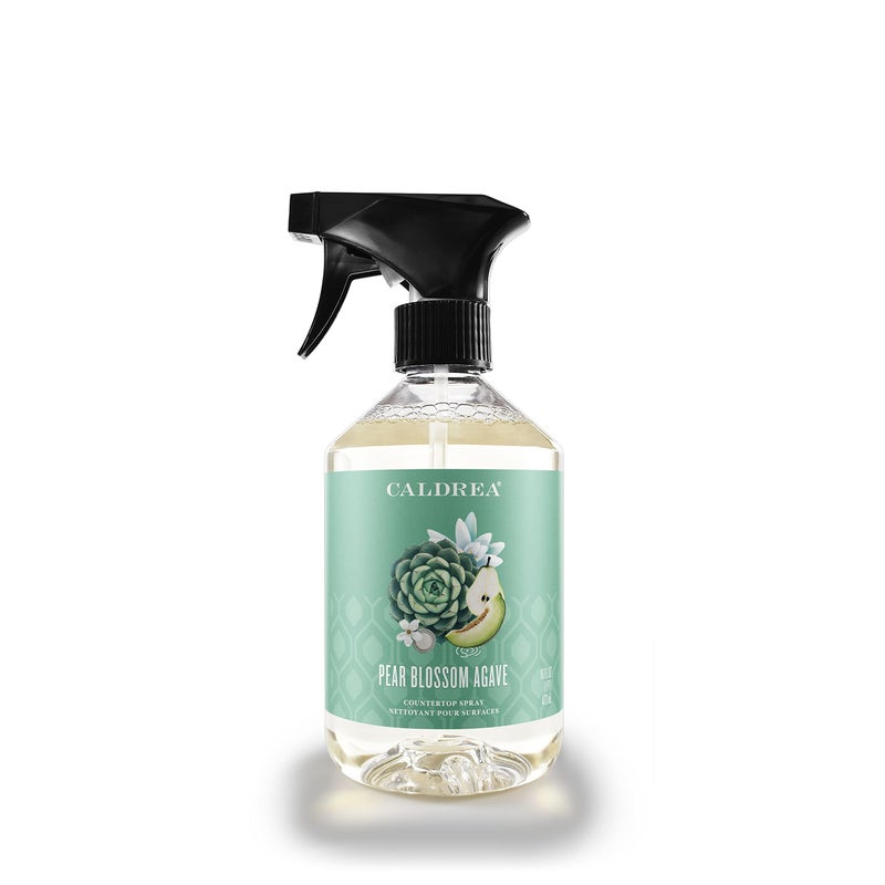 Caldrea Multi-surface CounterTop Spray Cleaner, Made With Vegetable Protein Extract, Pear Blossom Agave Scent, 16 Oz - Image 1