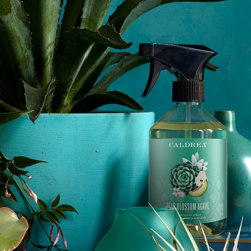 Caldrea Multi-surface CounterTop Spray Cleaner, Made With Vegetable Protein Extract, Pear Blossom Agave Scent, 16 Oz - Image 2