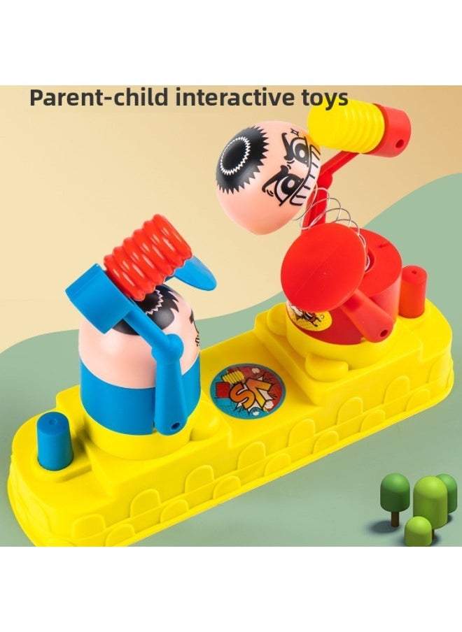 null - Internet Celebrity's Same Style Kidsren's Red And Blue Defensive Battle Villain Double Head Toy Family Interactive Game Fighting-Color:Large Double Battle X023-8+large Sound And Light Crocodile X610-7 (send 2 Aa Batteries + Screwdriver) - Image 1