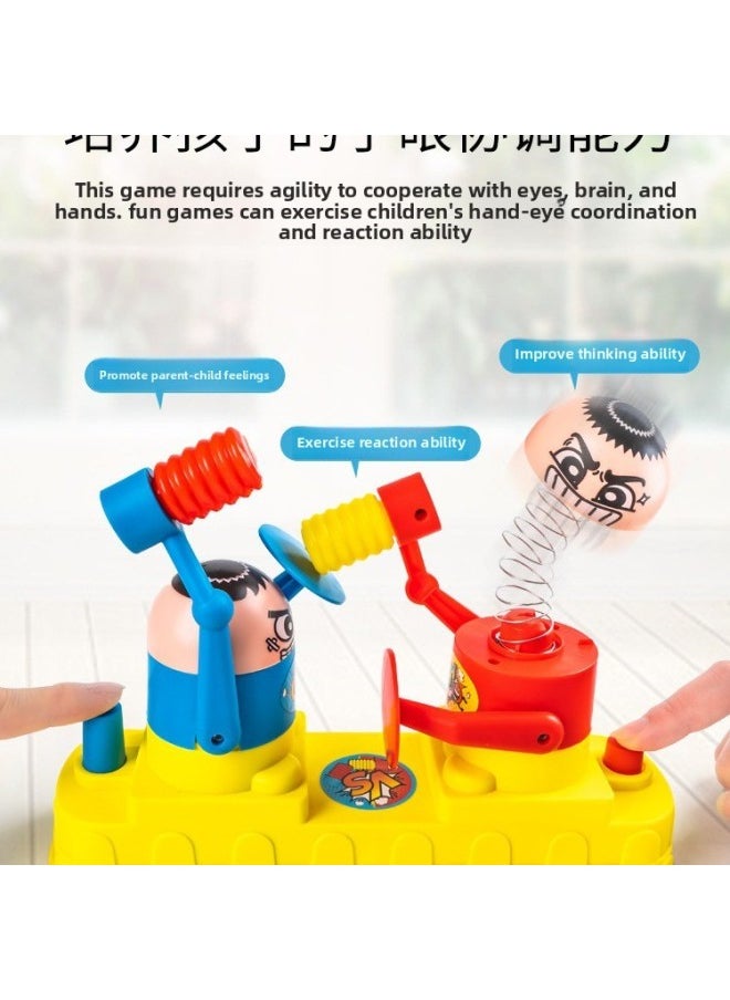 null - Internet Celebrity's Same Style Kidsren's Red And Blue Defensive Battle Villain Double Head Toy Family Interactive Game Fighting-Color:Large Double Battle X023-8+large Sound And Light Crocodile X610-7 (send 2 Aa Batteries + Screwdriver) - Image 1