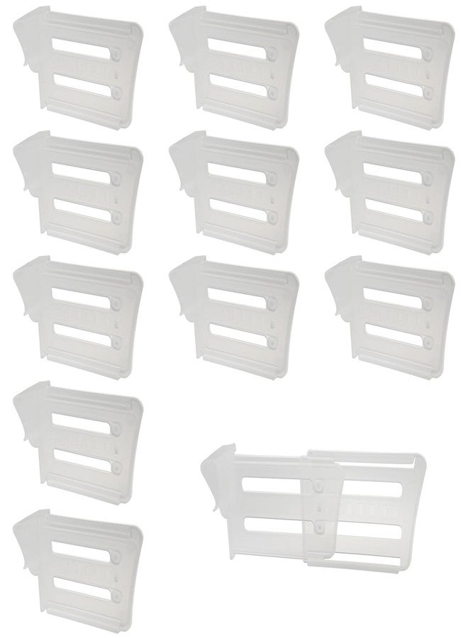 LUORNG 12PCS Adjustable Fridge Side Door Divider Kitchen Fridge Shelves Polypropylene Sorting Divider for Sorting Drawer and Storage Box - Image 1