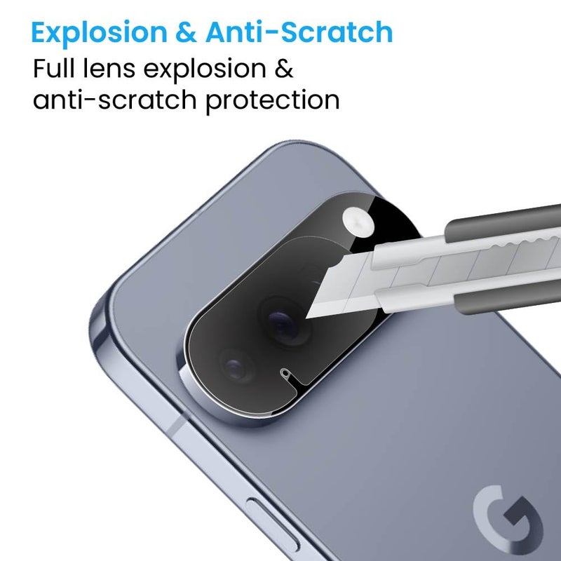 FIRST MART Premium Camera Lens Protection For Google Pixel 10 Pro 5G (6.3 Inches) With Edge-to-Edge Protector Coverage and Installation Kit |Black, Pack of 1 - Image 3