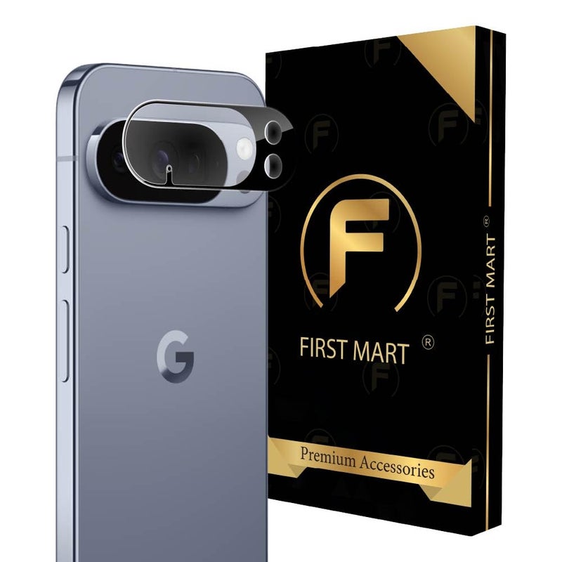 FIRST MART Premium Camera Lens Protection For Google Pixel 10 Pro 5G (6.3 Inches) With Edge-to-Edge Protector Coverage and Installation Kit |Black, Pack of 1 - Image 1