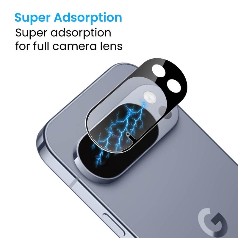 FIRST MART Premium Camera Lens Protection For Google Pixel 10 Pro 5G (6.3 Inches) With Edge-to-Edge Protector Coverage and Installation Kit |Black, Pack of 1 - Image 2