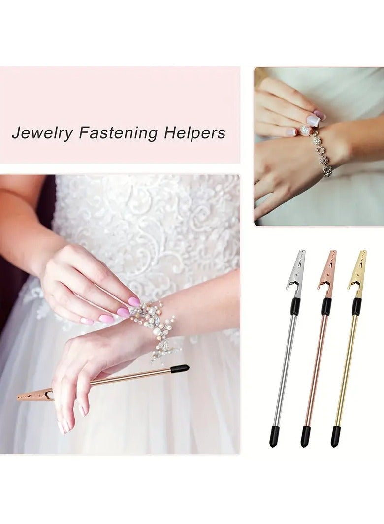 Goolsky 1pc Bracelet Aid Tool, Cockroach Clips For Joints, Jewelry Making Tools, Jewelry Restoration Kit, Bracelet Extender Tool, Jewelry Making Pliers, Bracelet Maker, Fastening And Hooking Equipment - Image 2