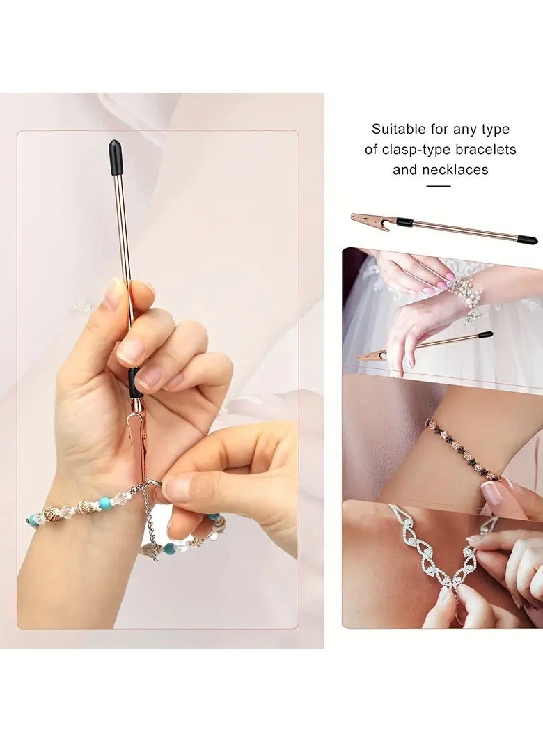 Goolsky 1pc Bracelet Aid Tool, Cockroach Clips For Joints, Jewelry Making Tools, Jewelry Restoration Kit, Bracelet Extender Tool, Jewelry Making Pliers, Bracelet Maker, Fastening And Hooking Equipment - Image 3