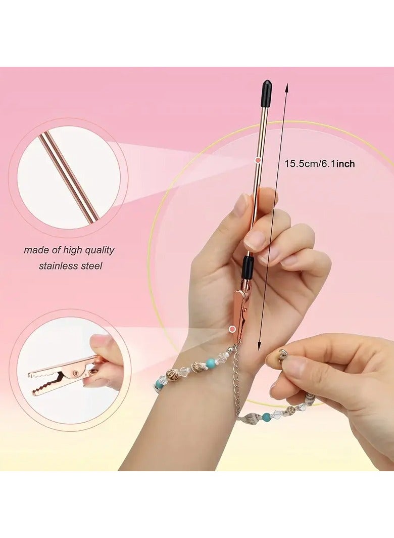 Goolsky 1pc Bracelet Aid Tool, Cockroach Clips For Joints, Jewelry Making Tools, Jewelry Restoration Kit, Bracelet Extender Tool, Jewelry Making Pliers, Bracelet Maker, Fastening And Hooking Equipment - Image 5