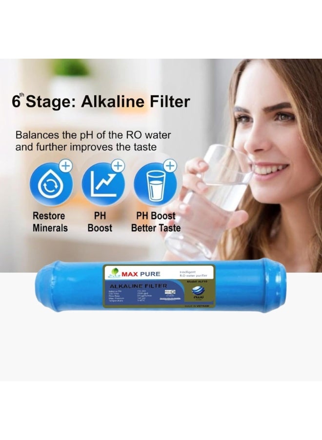 MAX PURE 7 stage water Filter, High Quality Membrane Whole House Water Filter, 3 Stage water Filter, Sets of High Capacity RO Water Filter System,فلتر مياه من 7 مراحل - Image 5