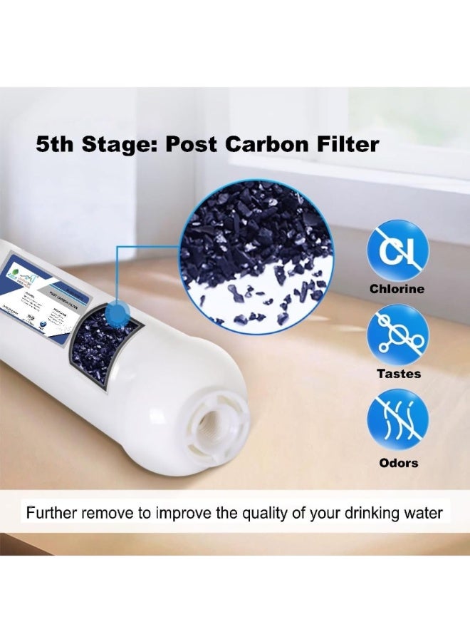 MAX PURE 7 stage water Filter, High Quality Membrane Whole House Water Filter, 3 Stage water Filter, Sets of High Capacity RO Water Filter System,فلتر مياه من 7 مراحل - Image 4