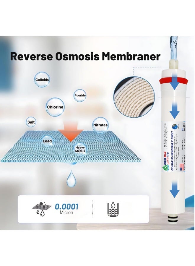 7 stage water Filter, High Quality Membrane Whole House Water Filter, 3 Stage water Filter, Sets of High Capacity RO Water Filter System, - Image 3