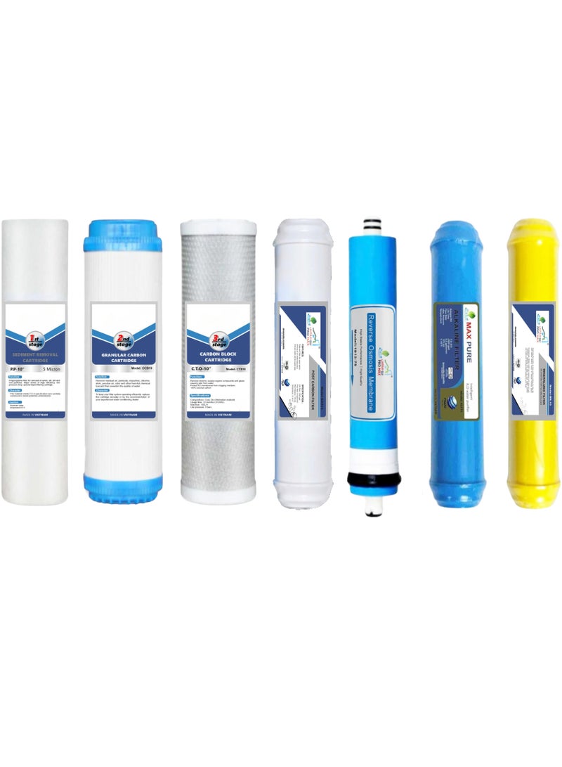 7 stage water Filter, High Quality Membrane Whole House Water Filter, 3 Stage water Filter, Sets of High Capacity RO Water Filter System, - Image 4