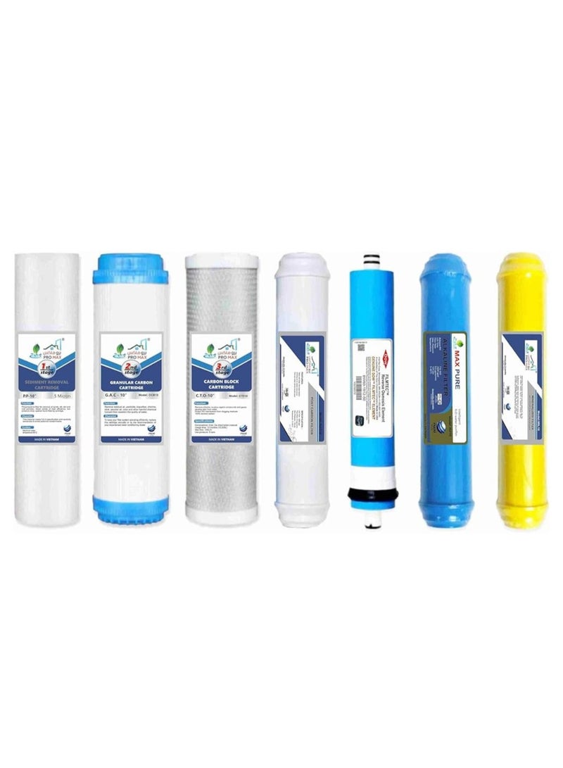 7-Stage Reverse Osmosis Replacement Water Filter Kit