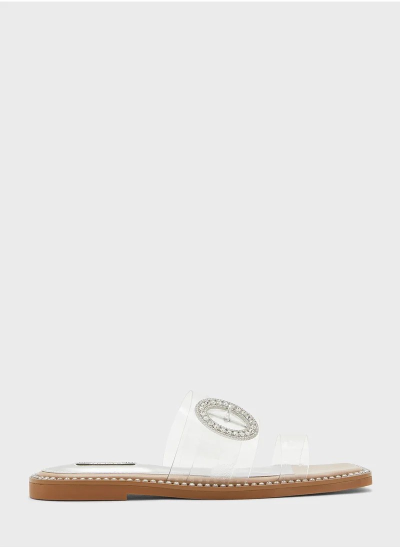 RIVER ISLAND Gem Buckle Sandals