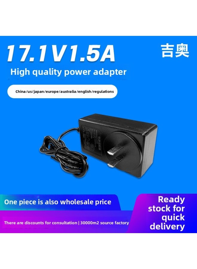 Loquat 17.1V1.5A Sweeper Hair Removal Nail Massager Source Explosions Power Adapter-Color:Custom Service-Specifications:002-Card Line-17.1V1.5A-British Gauge