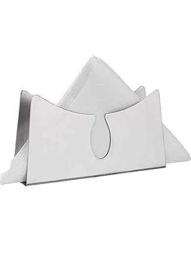 FINALITY finality Hotelware Stainless Steel Matt Finish Classic Napkintisue Holder Set of6  - Image 5