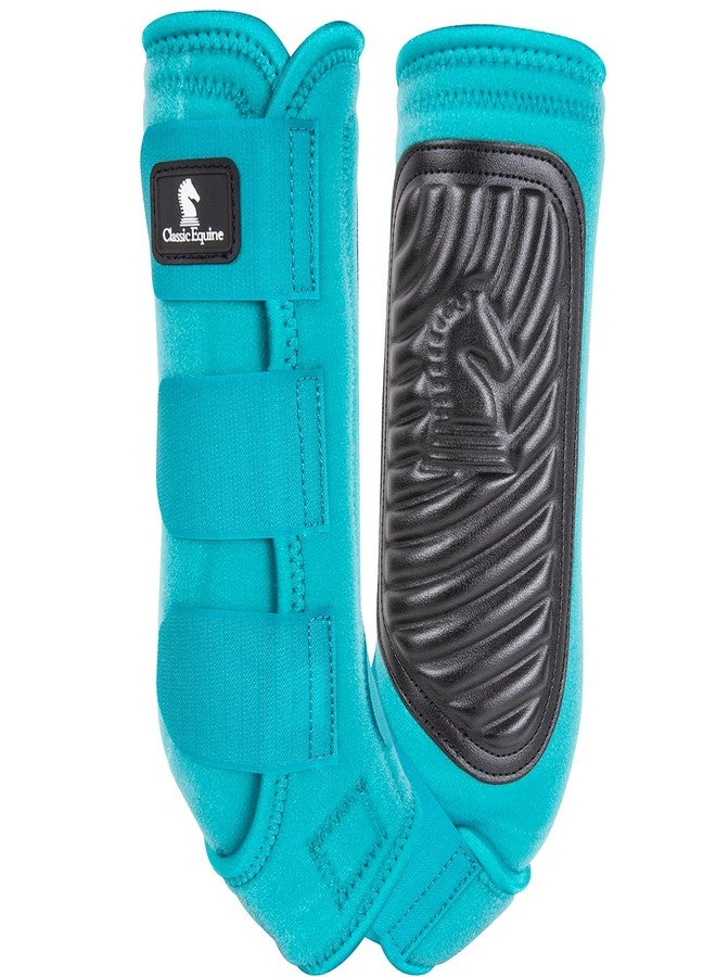 Classic Equine ClassicFit Sling Boots, Hind (Aqua, Large)