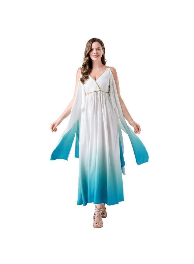 Loquat New Adult Female  Cos Egyptian Greek Goddess Costume Ball Cosplay Dress Women 