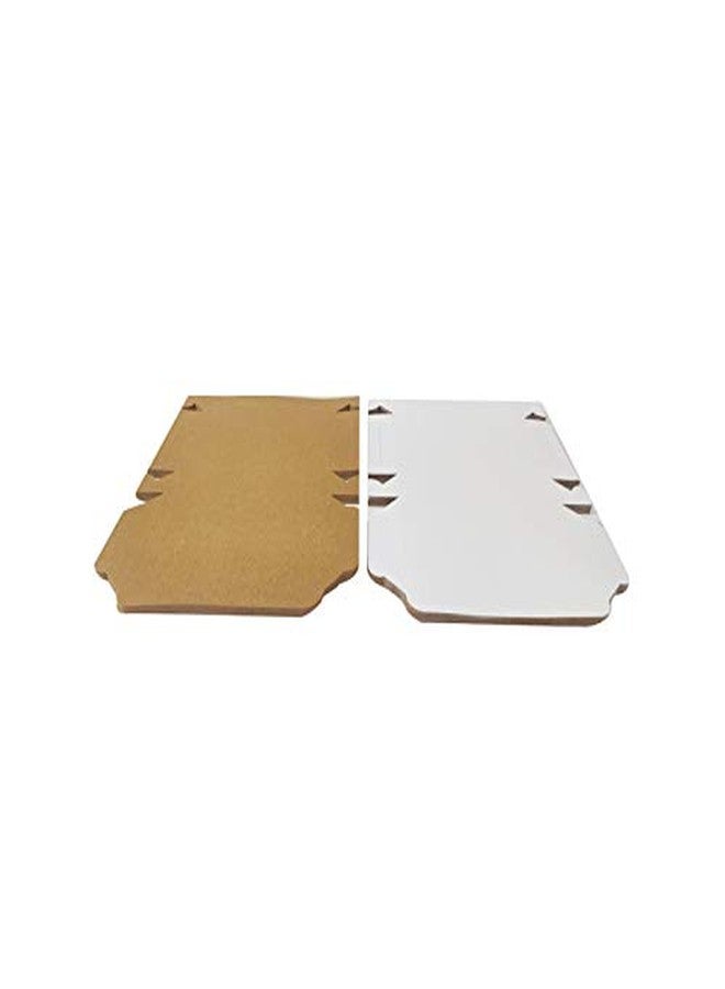 Flute Presents Pastry/Brownie/Chocolate/Doughnut, Paper Box in White and Brown Colour (Both Sides useable), (Size 9.5" x 6.5" x 2" - inch) Pack of 15 - Image 5