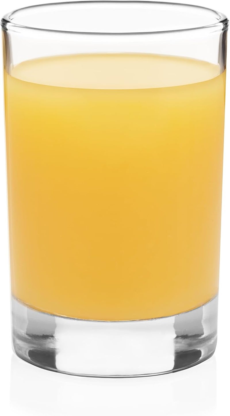 LIBBEY Fruit Juice Glasses, Heavy Base Glasses Drinking Set of 8, Breakfast Juice Cups, Everyday Clear Drinking Glasses for Cold Drinks - Image 1