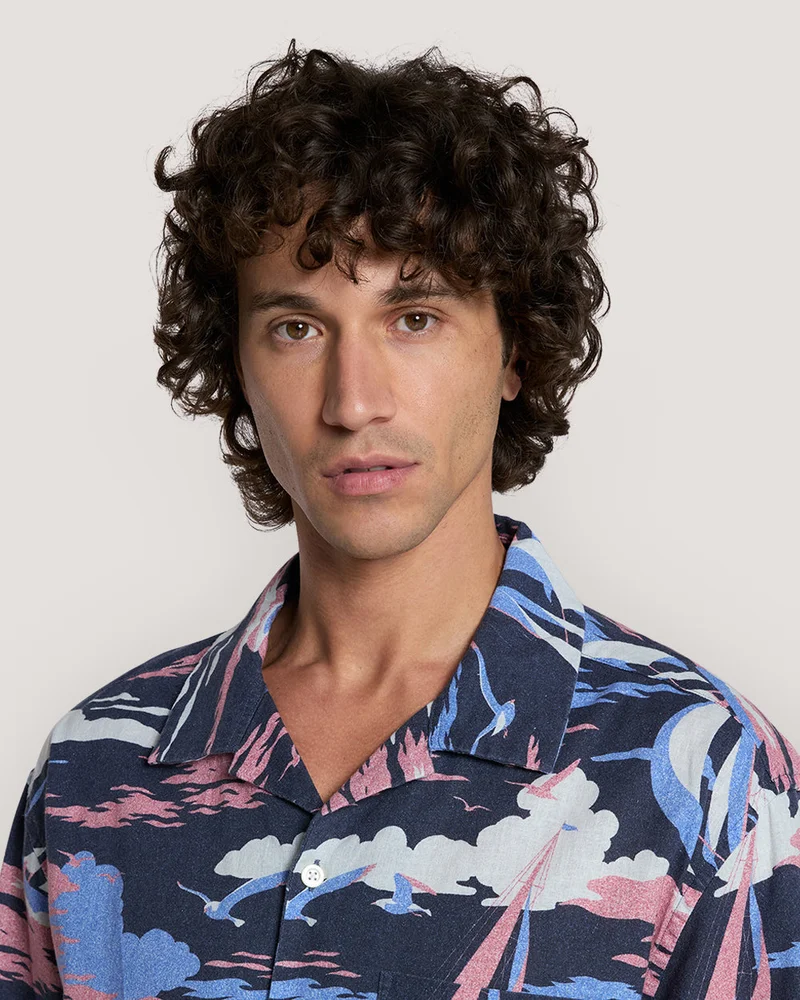GANT Gant Rel Sailing Print Ss Shirt