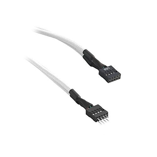 CableMod ModFlex Sleeved Internal USB (Black, 30cm) - Image 2
