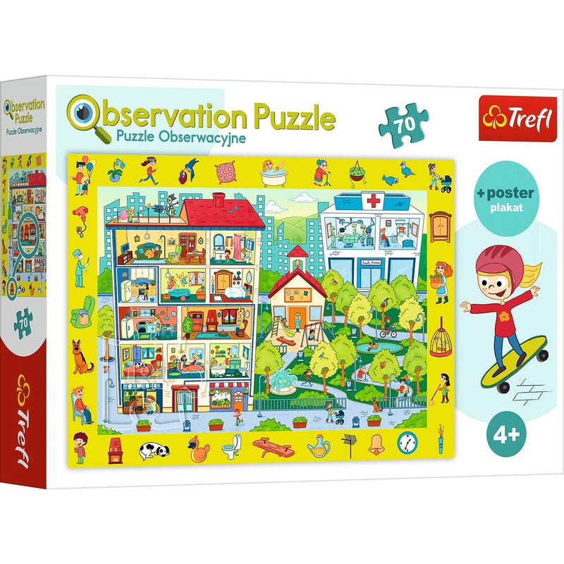 Puzzle 70 Obserwacyjne Odwiedzamy miasteczko