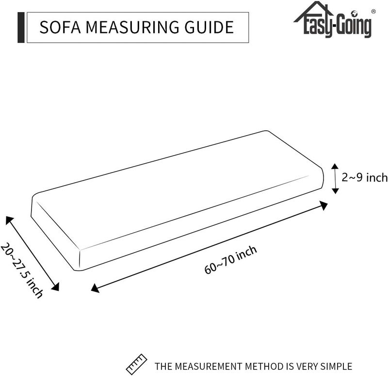 Easy-Going Stretch Cushion Cover Sofa Cushion Furniture Protector Sofa Seat Sofa slipcover Sofa Cover Soft Flexibility with Elastic Bottom(Sofa Cushion,Tan) - Image 5