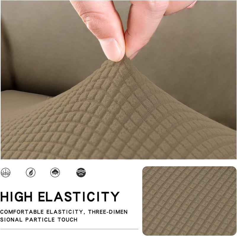 Easy-Going Stretch Cushion Cover Sofa Cushion Furniture Protector Sofa Seat Sofa slipcover Sofa Cover Soft Flexibility with Elastic Bottom(Sofa Cushion,Tan) - Image 3