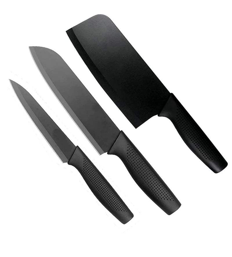 Eletree Kitchen Knife Meat Cleaver Stainless Steel Professional Butcher Chopper Heavy Duty Blade with Ergonomic Handle Sharp Blade Fine Edge for Home and Restaurant Set of 3 - Image 1