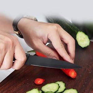 Eletree Kitchen Knife Meat Cleaver Stainless Steel Professional Butcher Chopper Heavy Duty Blade with Ergonomic Handle Sharp Blade Fine Edge for Home and Restaurant Set of 3 - Image 2