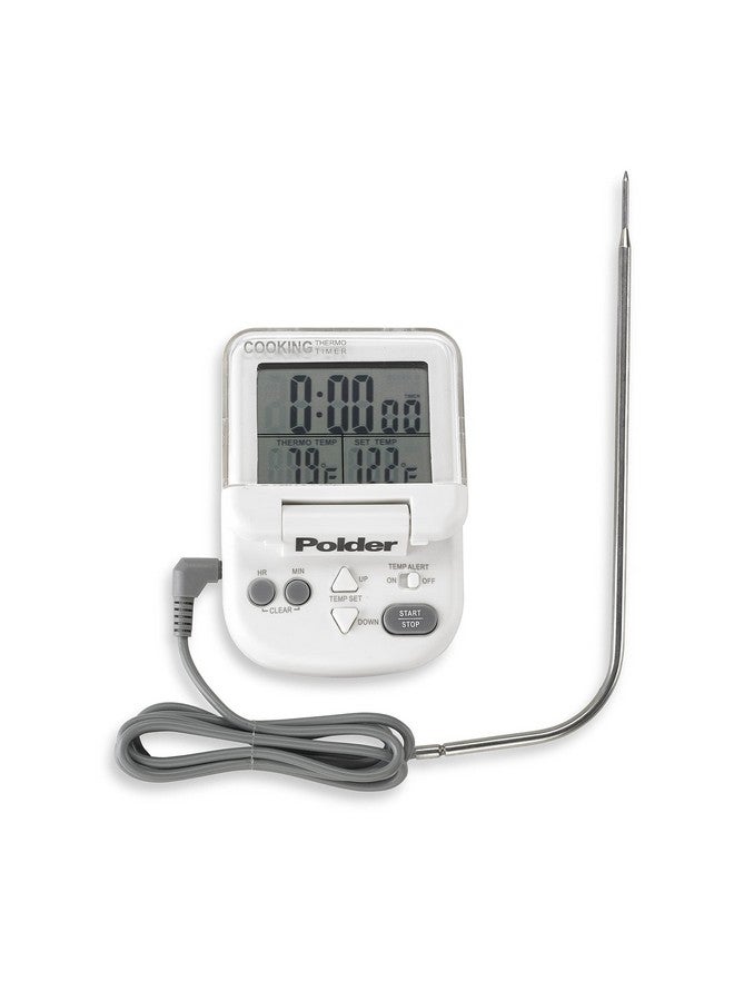 Polder Digital In-Oven Thermometer/Timer, White - Image 3
