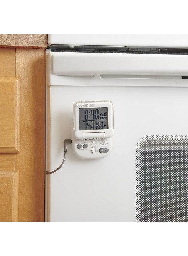 Polder Digital In-Oven Thermometer/Timer, White - Image 5