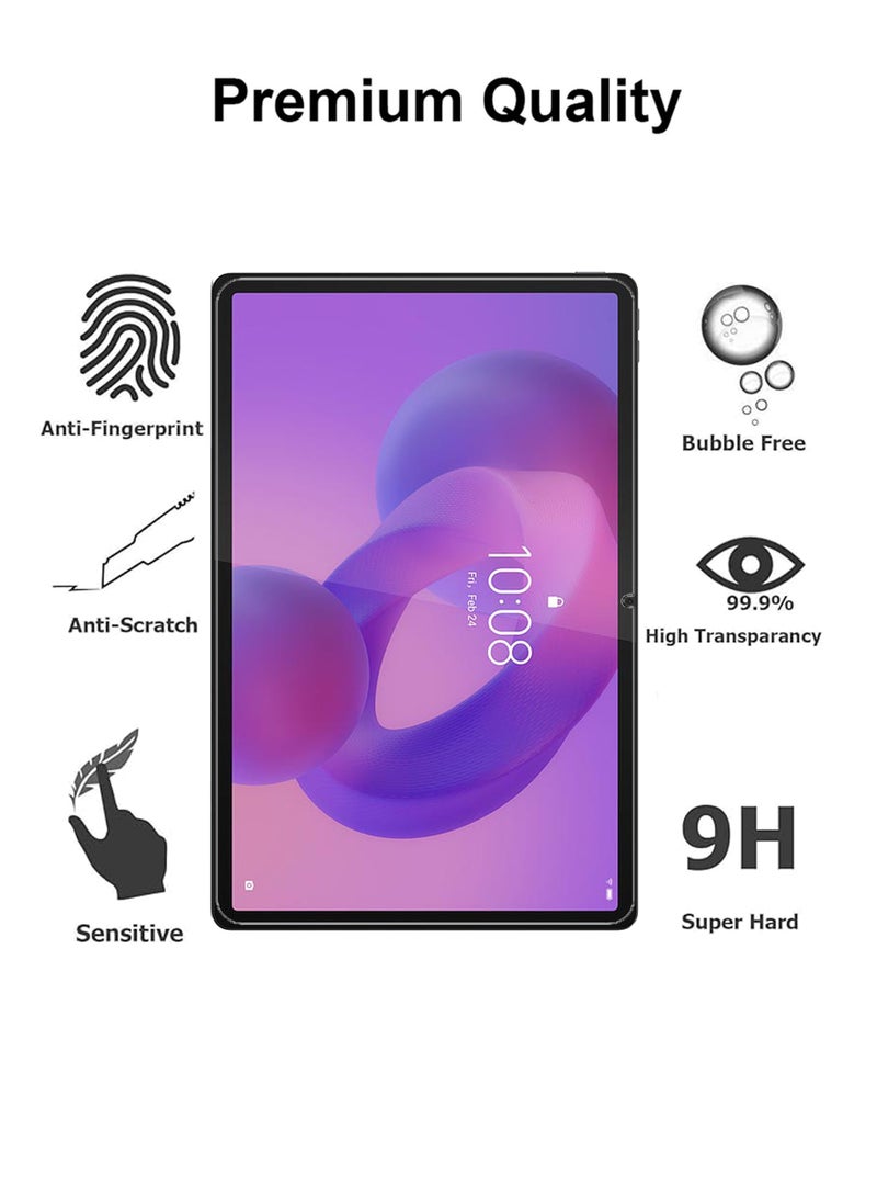 Lenovo Idea Tab Pro 12.7 Inches Tempered Glass Screen Protector – High Transparency, Delicate Touch, Anti-Explosion, Smooth Arc Edges, Easy Installation - Image 3