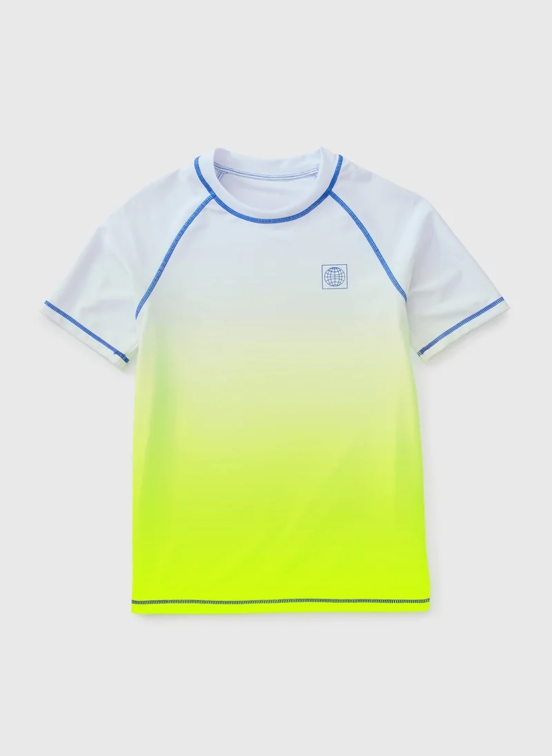 Matalan Boys White Ombre Rash Vest