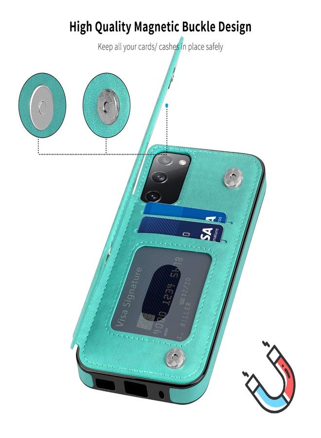 COOYA for Samsung Galaxy S20 FE 5G Case - Wallet Case with Card Holder, Premium PU Leather, Magnetic Closure, Protective Back Flip Phone Case - Image 4
